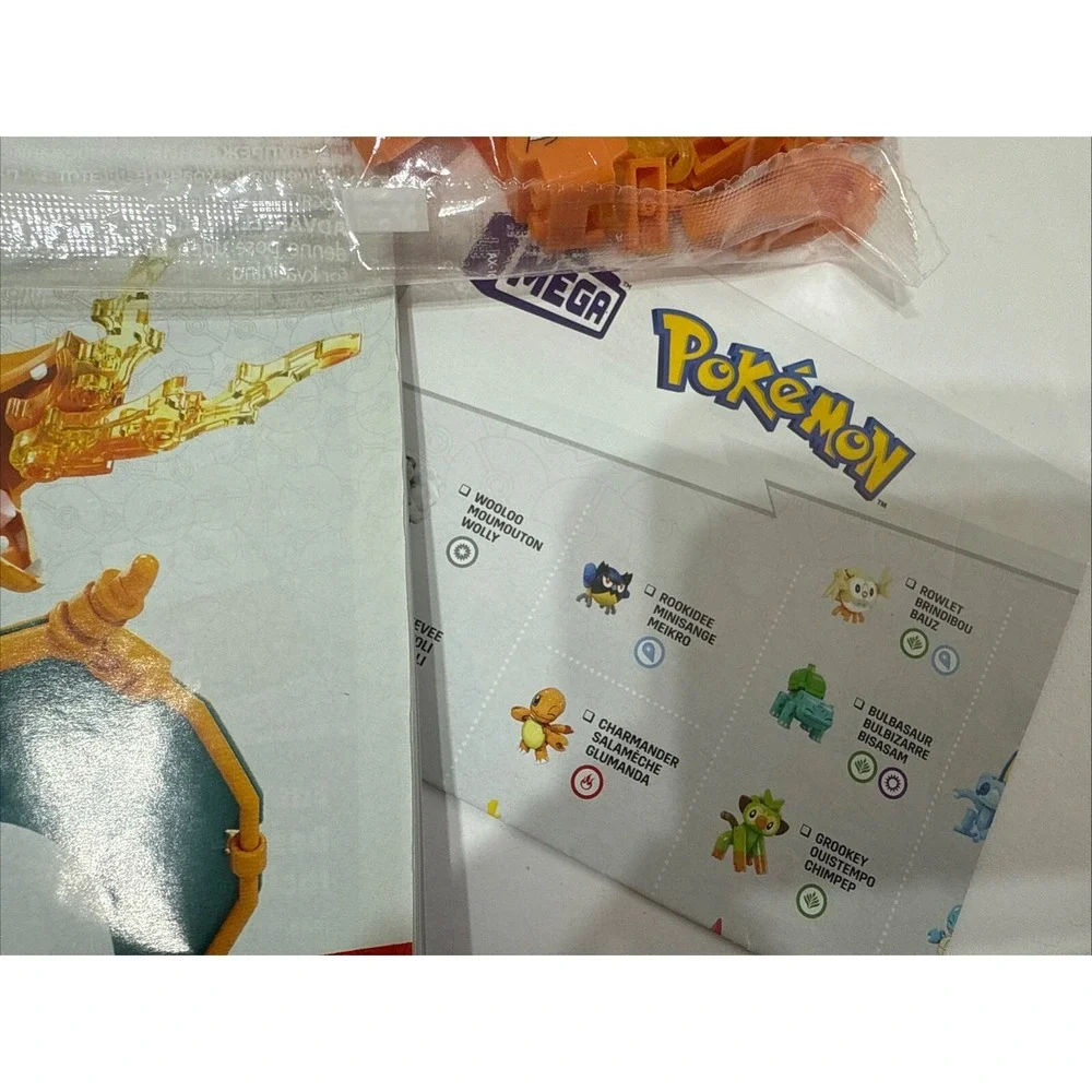 MEGA Pokemon Charizard (GWY77) 222 pcs Building Toy Kit No Box‎ All Bags Sealed